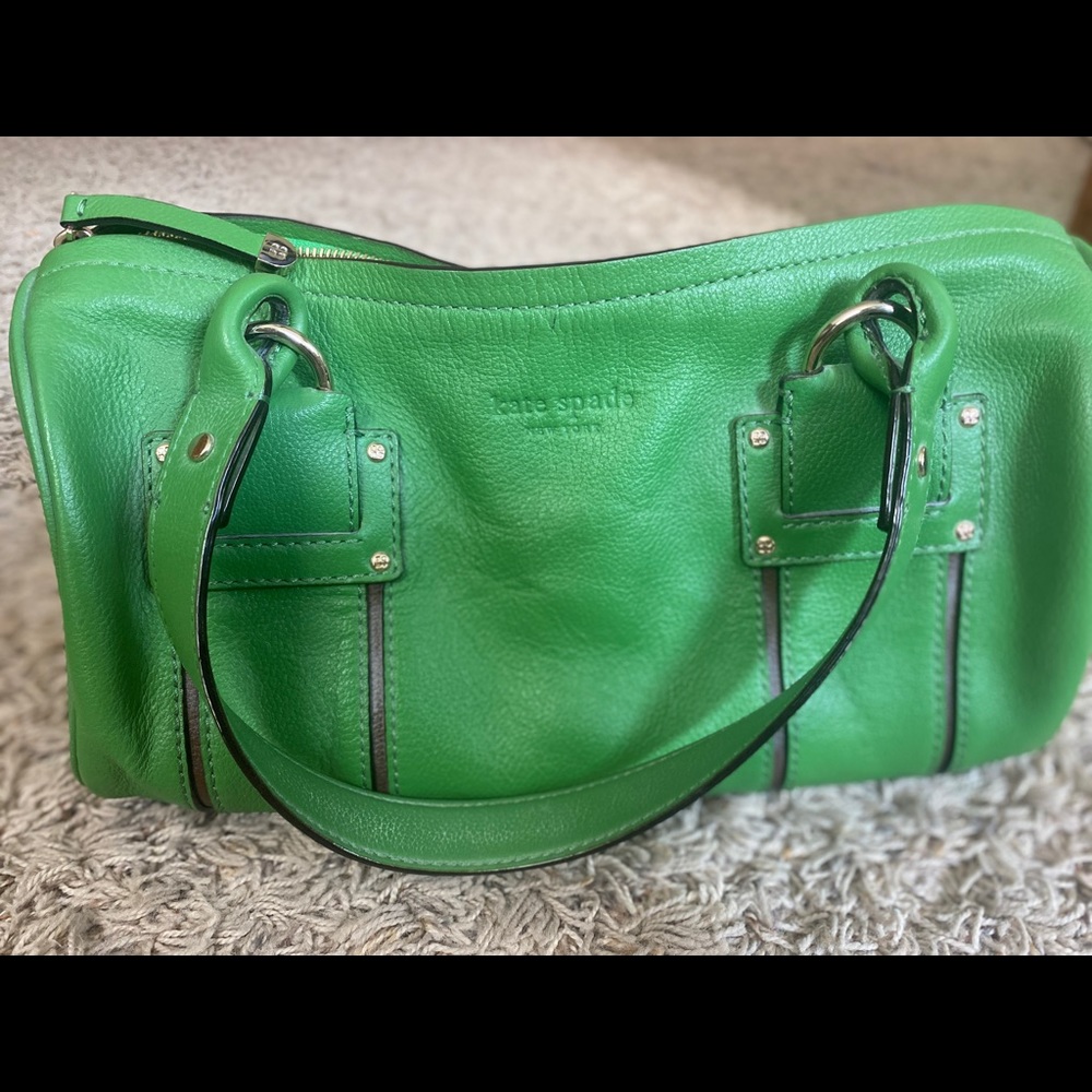 Gently used green Kate Spade purse